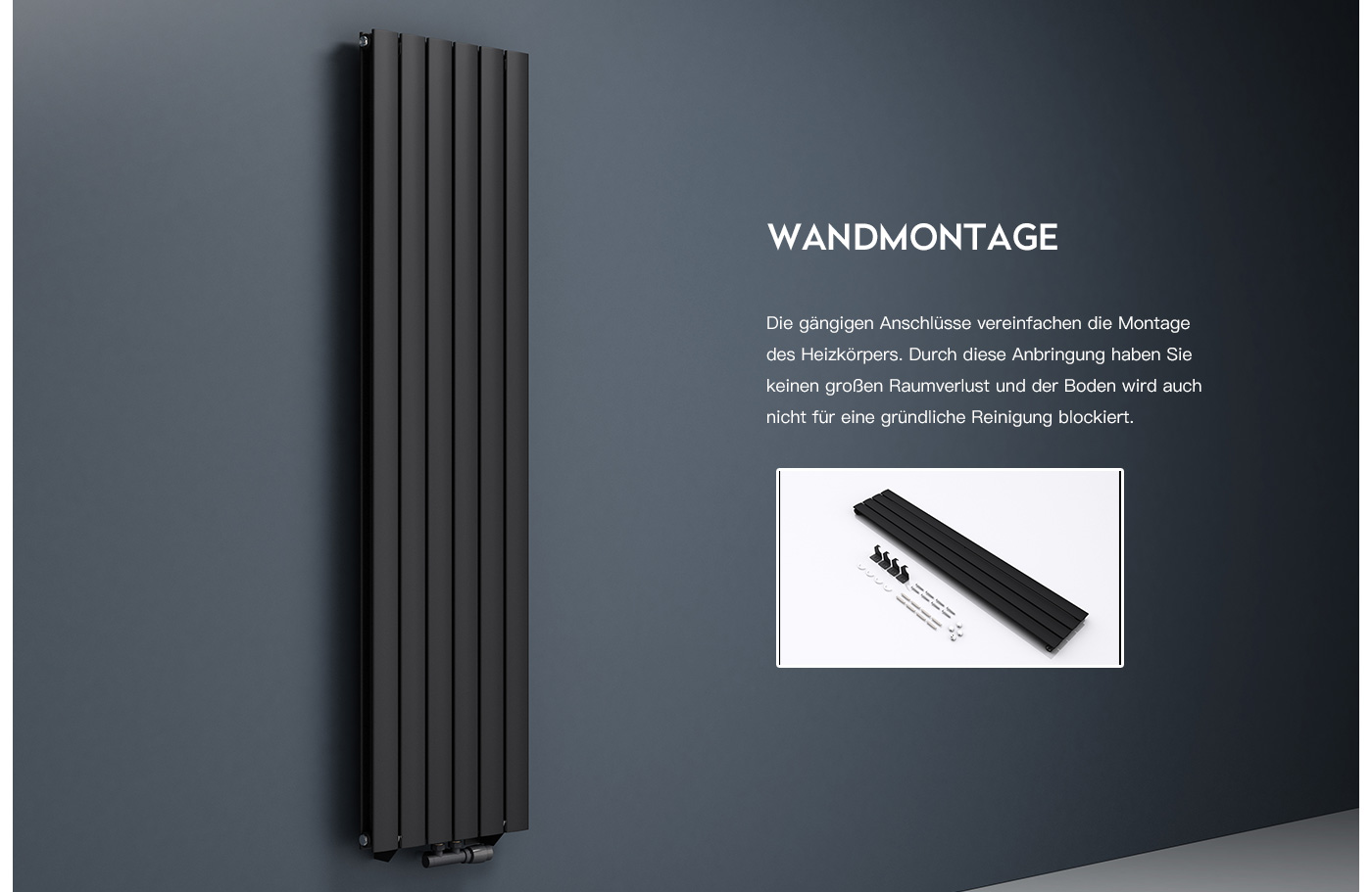 Bad Heizkörper Badheizung Schwarz Heizung Wandheizung Vertikal